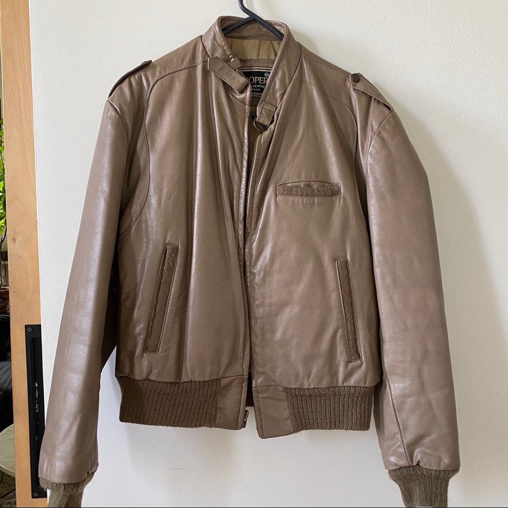 Leather Bomber Jacket